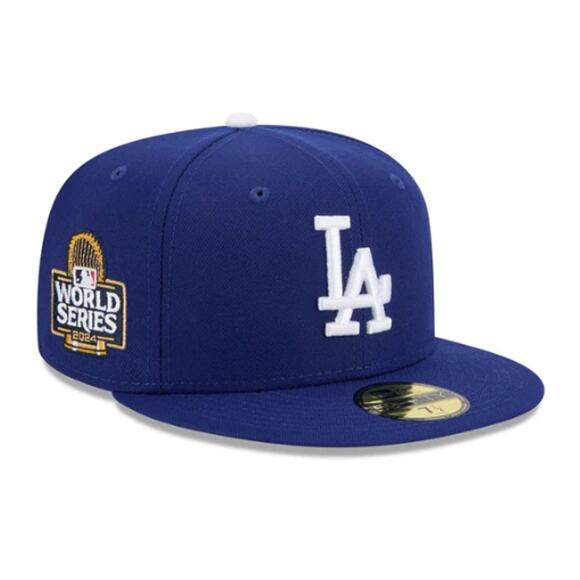 New Era 59FIFTY Men's Dark Royal 2024 World Series Fitted Hat Size 7 1/4 - Picture 1 of 10